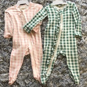 Bundle of Spearmint Zipper Footies